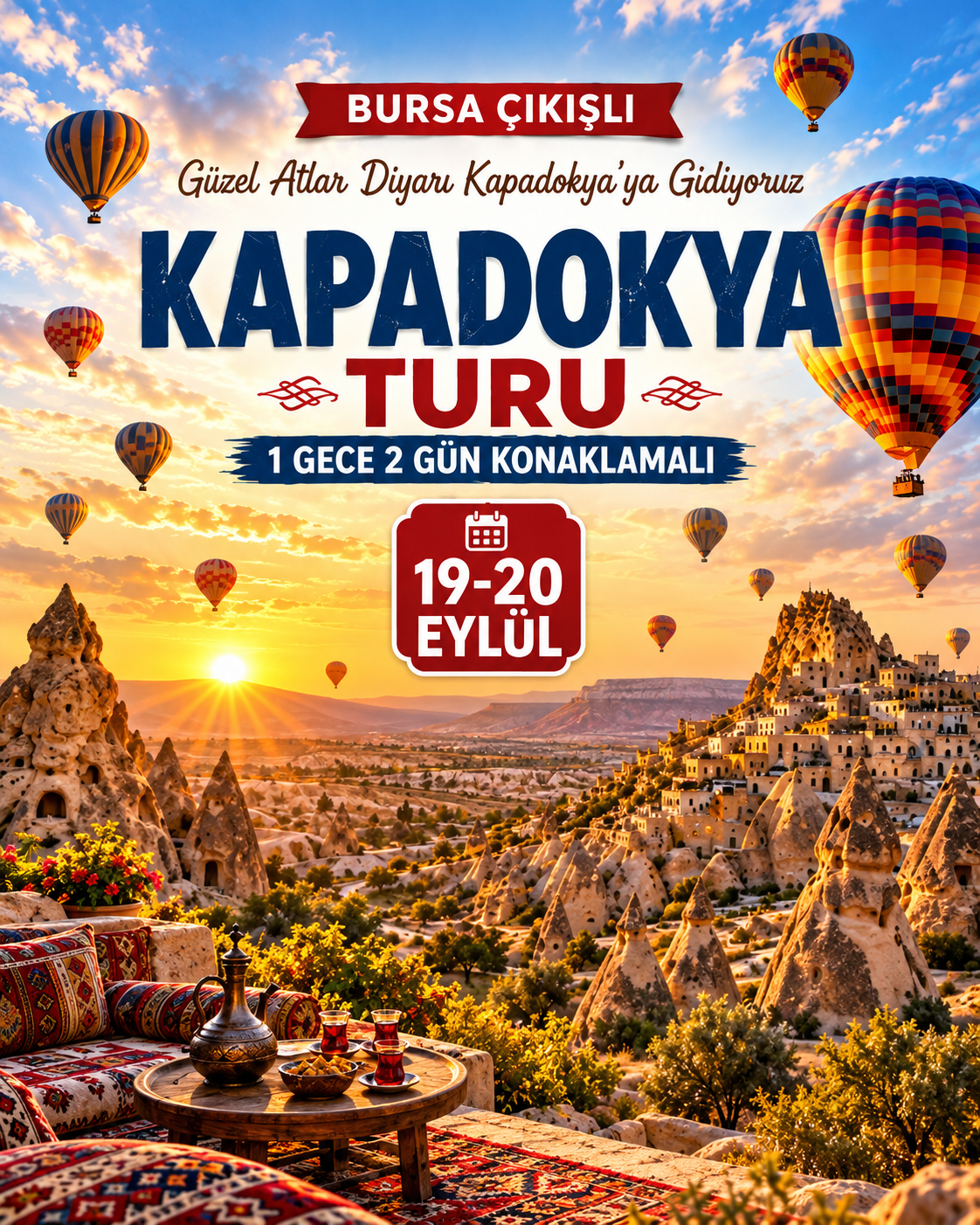 KONAKLAMALI KAPADOKYA TURU